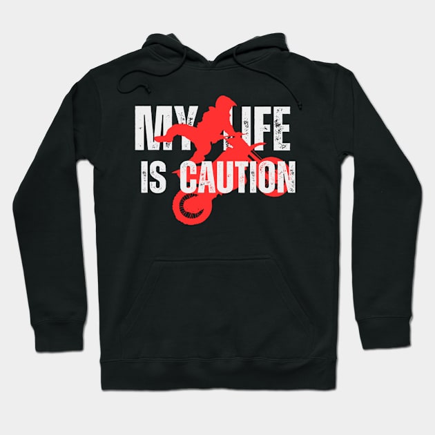 Dirt bike with a cool quote Hoodie by TeeProDesigns